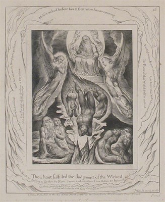 Lot 1187 - William Blake THE FALL OF SATAN (B. 641)...
