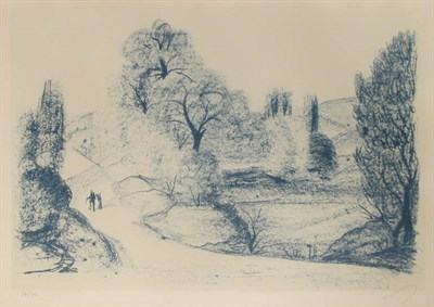 Lot 1198 - Andre Derain PAYSAGE BLEU Color lithograph,...