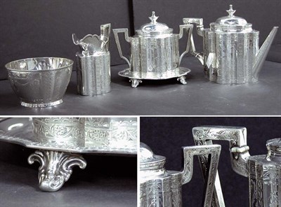Lot 2156 - American Sterling Silver Tea Service Gale &...