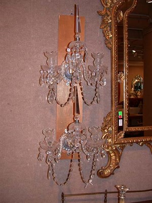 Lot 418 - Set of Four George III Style Cut Glass...