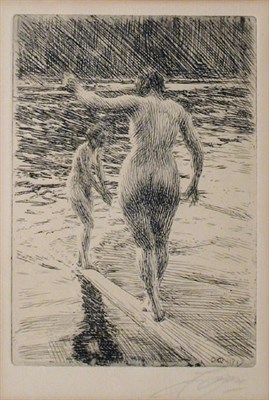 Lot 1325 - Anders Zorn BALANCE (ASPLUND 287) Etching,...