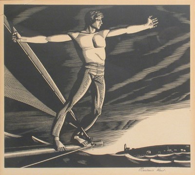 Lot 1245 - Rockwell Kent HOME PORT (BURNE-JONES 62) Wood...