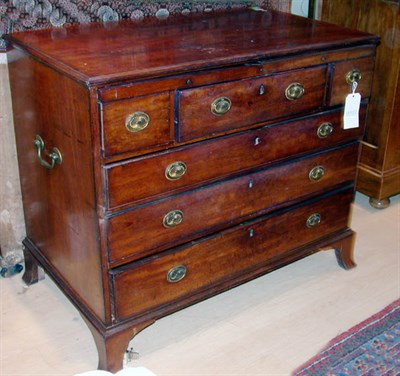 Lot 4324 - George III Mahogany Chest of Drawers The...