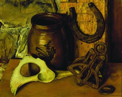Lot 241 - Luigi Lucioni 1900-1988 VERMONT RELICS Signed...