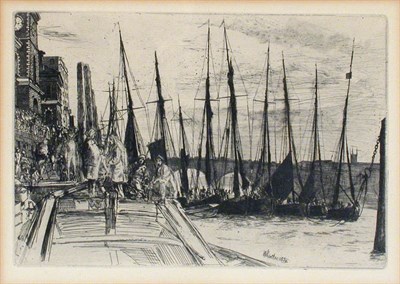 Lot 1317 - James Abbott McNeill Whistler BILLINGSGATE (K....