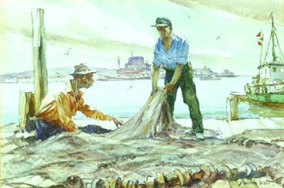 Lot 271 - Gordon Hope Grant 1875-1962 THE GILL NET...