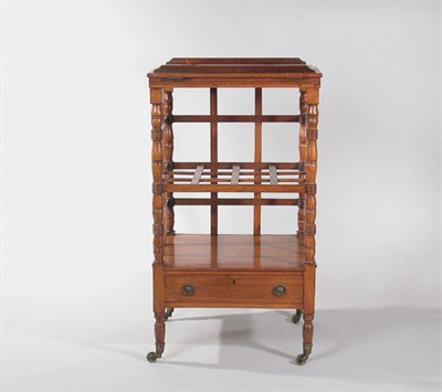 Lot 378 - George III Mahogany Double Music Canterbury