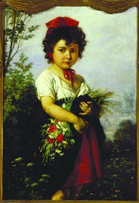 Lot 102 - Rudolf Epp German, 1834-1910 YOUNG GIRL WITH...