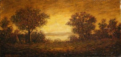 Lot 2014 - Manner of Ralph Albert Blakelock SUNSET -...