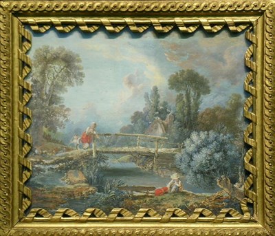 Lot 5 - Manner of Francois Boucher FISHERFOLK IN A...
