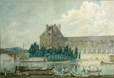 Lot 4 - French School 18th/19th Century LOUVRE FROM...