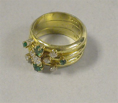 Lot 307 - Emerald and Diamond Ring