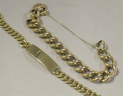 Lot 246 - Two Gold Bracelets