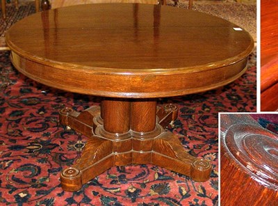 Lot 2137 - Oak Extension Dining Table American, 19th...