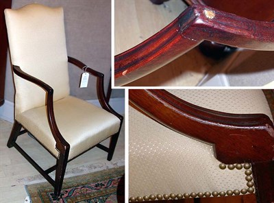 Lot 2077 - Federal Mahogany Lolling Chair Late 18th/early...