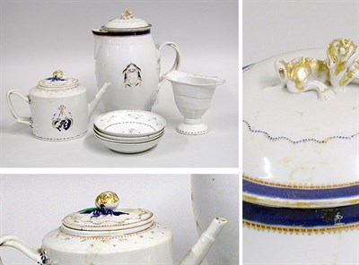 Lot 2280 - Chinese Export Porcelain Cider Jug and Cover...