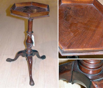 Lot 400 - George III Style Mahogany Hexagonal Tray Top...