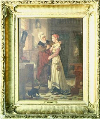 Lot 9 - Jan Antoon Neuhuys Dutch, 1832-1891 MARGUERITE...
