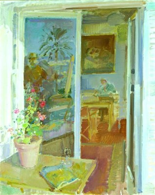 Lot 149 - Julien Grau Santos Spanish, b.1937 INTERIOR...