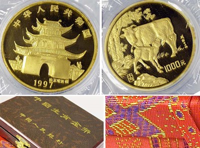 Lot 118 - China: 1997  12 Ounce Gold Coin, Year of the Ox