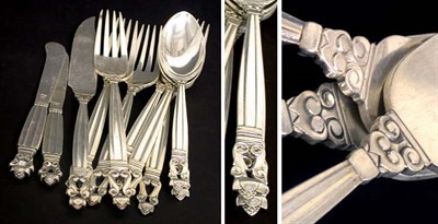 Lot 268 - Georg Jensen Sterling Silver Partial Flatware...
