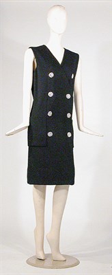Lot 3499 - Norell Black Jersey Late Day Dress American,...