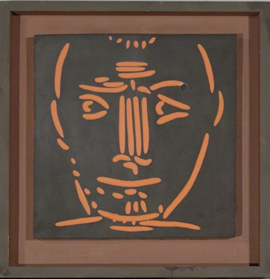 Lot 1293 - Pablo Picasso MAN'S HEAD (A.R. 570) Painted...