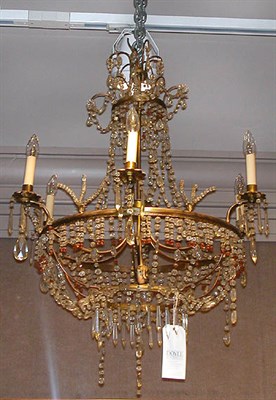 Lot 418 - Continental Neoclassical Gilt-Metal and Clear...
