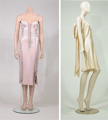Lot 3619 - Two Dolce & Gabbana Charmeuse Dresses Italian,...