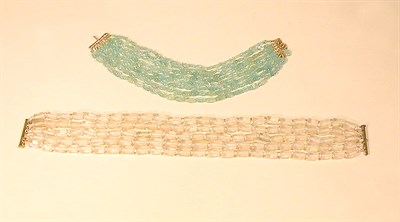 Lot 3377 - Two Multistrand Necklaces The first eight...