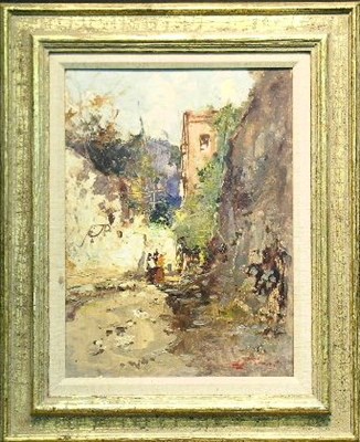Lot 14 - Ezelino Briante Italian, 1901-1980 VILLAGE...