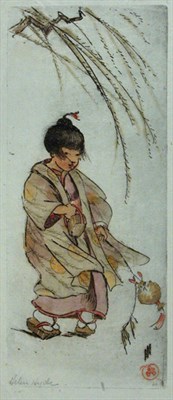 Lot 1232 - Helen Hyde LITTLE GREEN WILLOW; A SUMMER GIRL...
