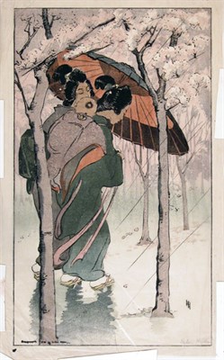 Lot 1229 - Helen Hyde THE BAMBOO FENCE (M. 54) Color...