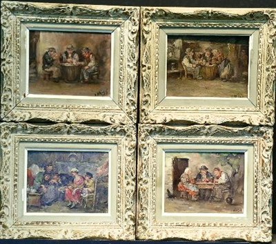 Lot 21 - Continental School 20th Century Interiors:...