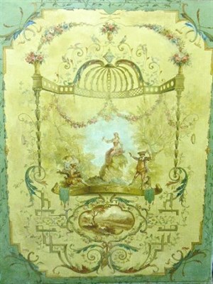 Lot 34 - Follower of Claude Audran DECORATIVE PANELS:...