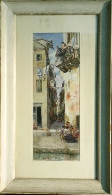 Lot 11 - Giuseppe da Pozzo Italian, 1844-1919 SCENE IN...