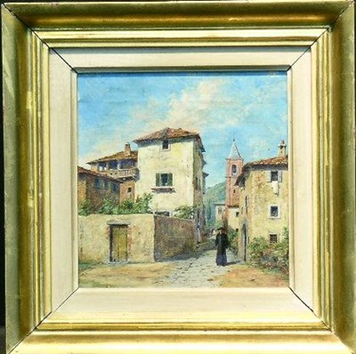 Lot 74 - A. Senzi Italian, 20th century ITALIAN VILLAGE...