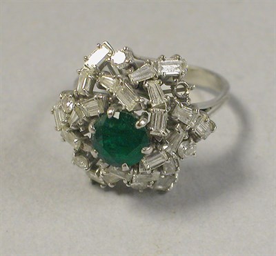 Lot 471 - Emerald and Diamond Ring