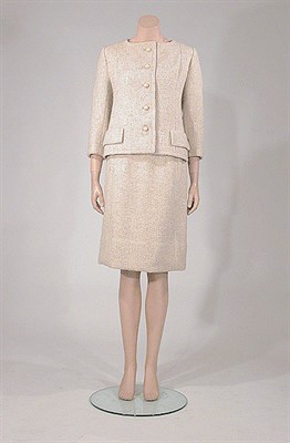 Lot 3475 - Balenciaga Oatmeal Wool Suit French, early...