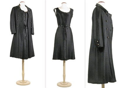 Lot 3484 - Chanel Couture Black Alpaca Twill Late Day...