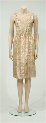 Lot 3481 - Chanel Couture Pink and Gold Abstract Plaid...