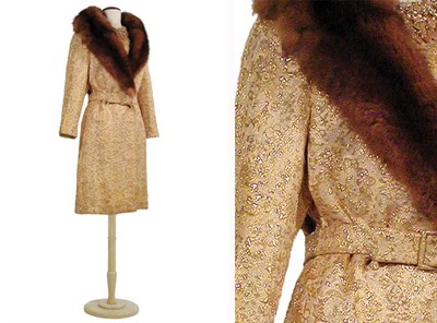 Lot 3472 - Dior Gold Brocaded Lame Ensemble French, mid...
