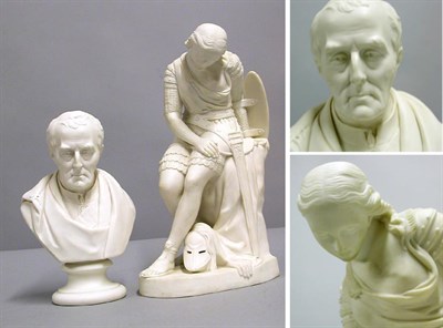 Lot 243 - Minton Bisque Porcelain Figure After a model...