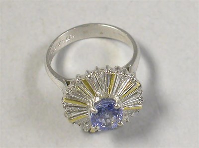 Lot 472 - Sapphire and Diamond Ring