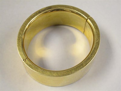 Lot 546 - Wide Gold Cuff Bracelet