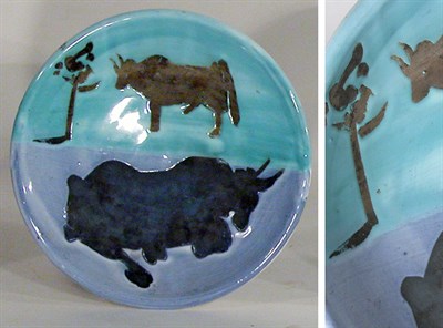 Lot 1290 - Pablo Picasso TOROS (A.R. 161) Painted and...