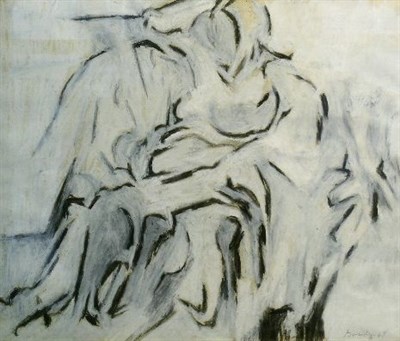 Lot 72 - Gorsky 20th Century TWO FIGURES Signed Gorsky...