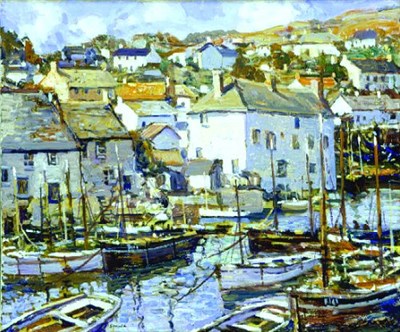 Lot 236 - Walter Elmer Schofield 1867-1944 NEWLYN HARBOR,...