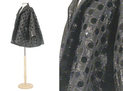 Lot 3608 - Beene Black Lurex and Paillette Quilted Jacket...