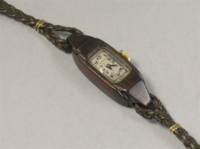 Lot 327 - Lady's Wood Wristwatch